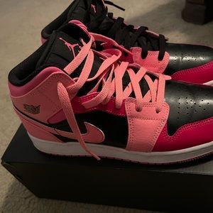 Authentic Coral Mid Jordan 1's